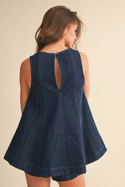 Longline Denim Set