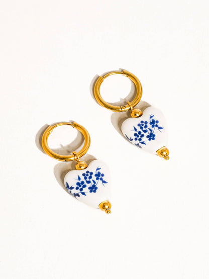 Riela Floral Heart Earring