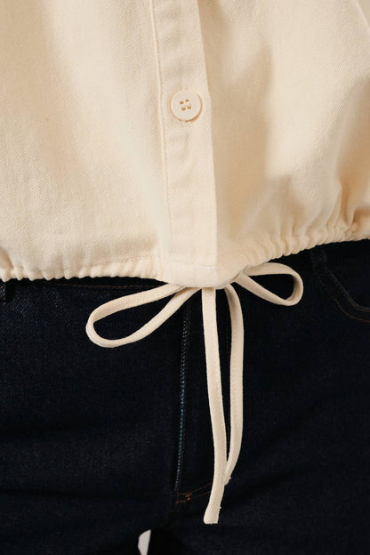 Cream Canvas Jacket