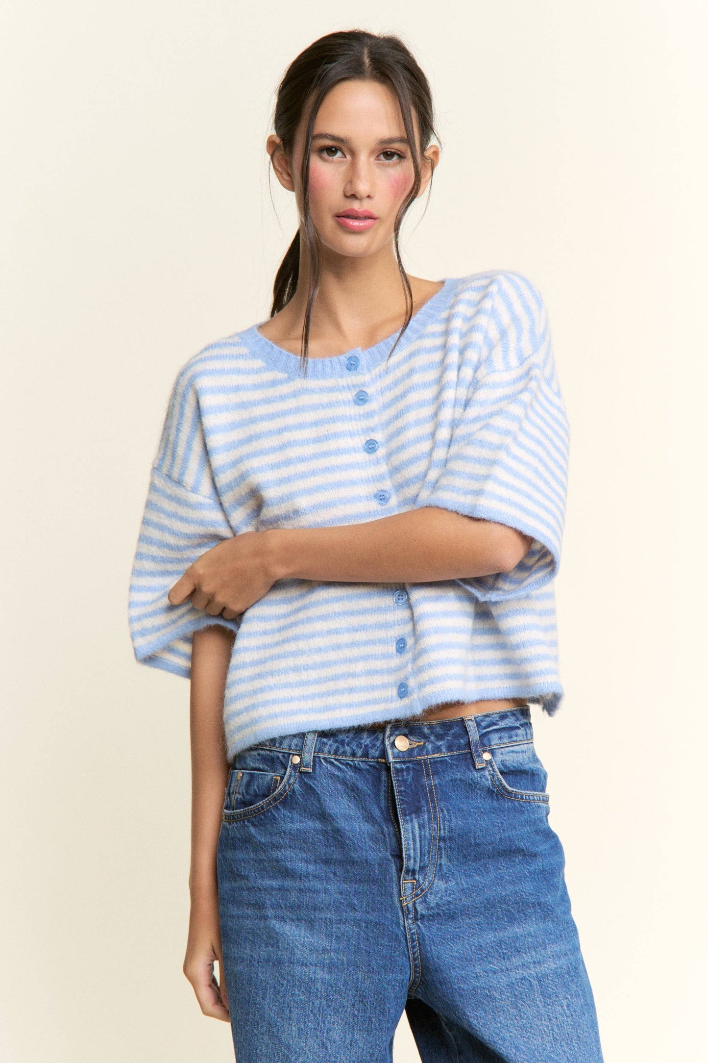 Lou Stripe Cardigan