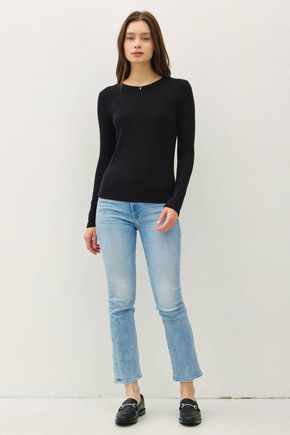 Round Neck Basic Long Sleeve