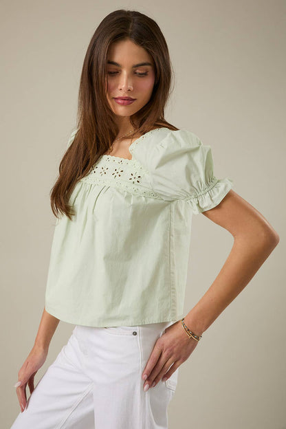 Willow Eyelet Top