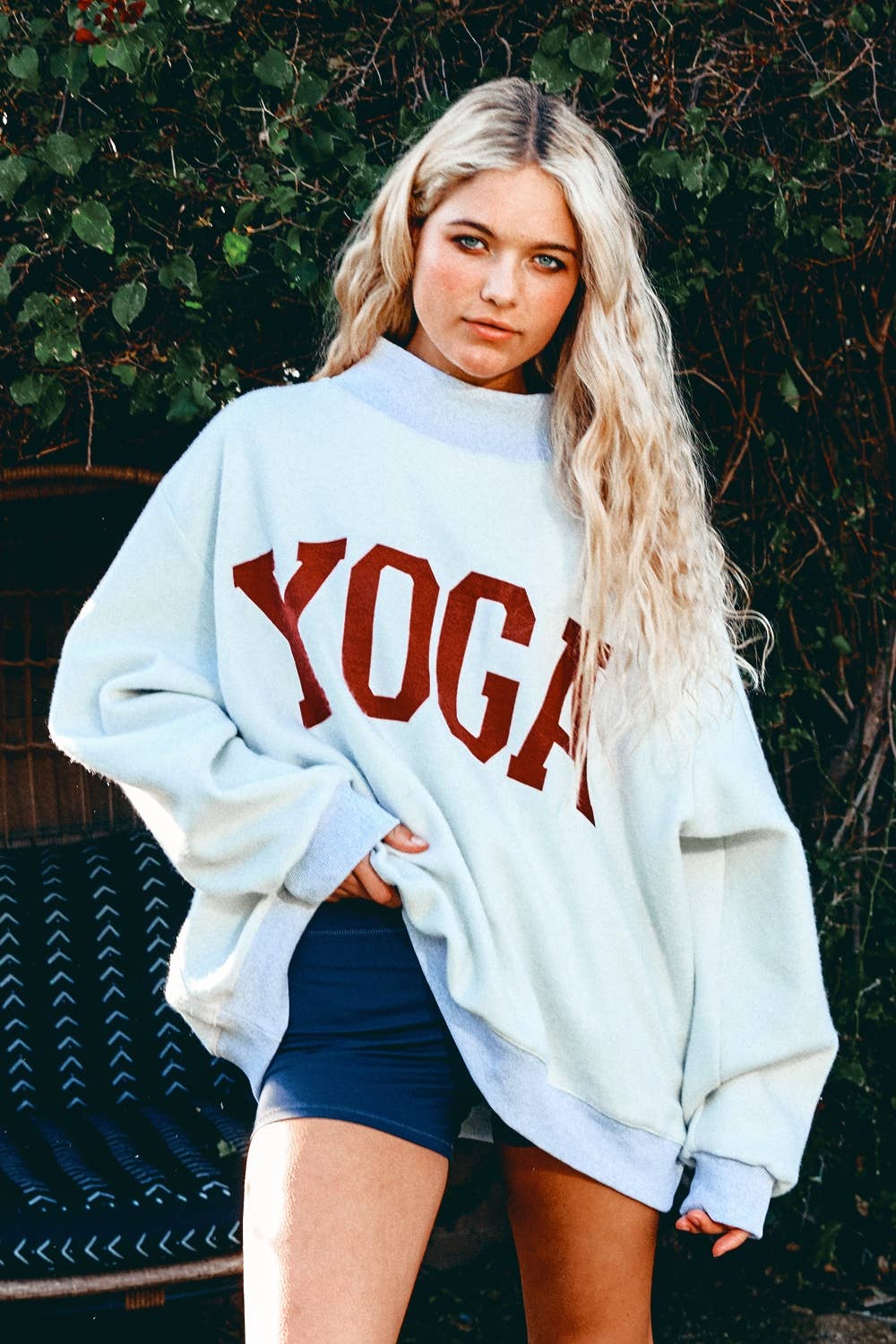 Pilates & Yoga Reversible Mockneck