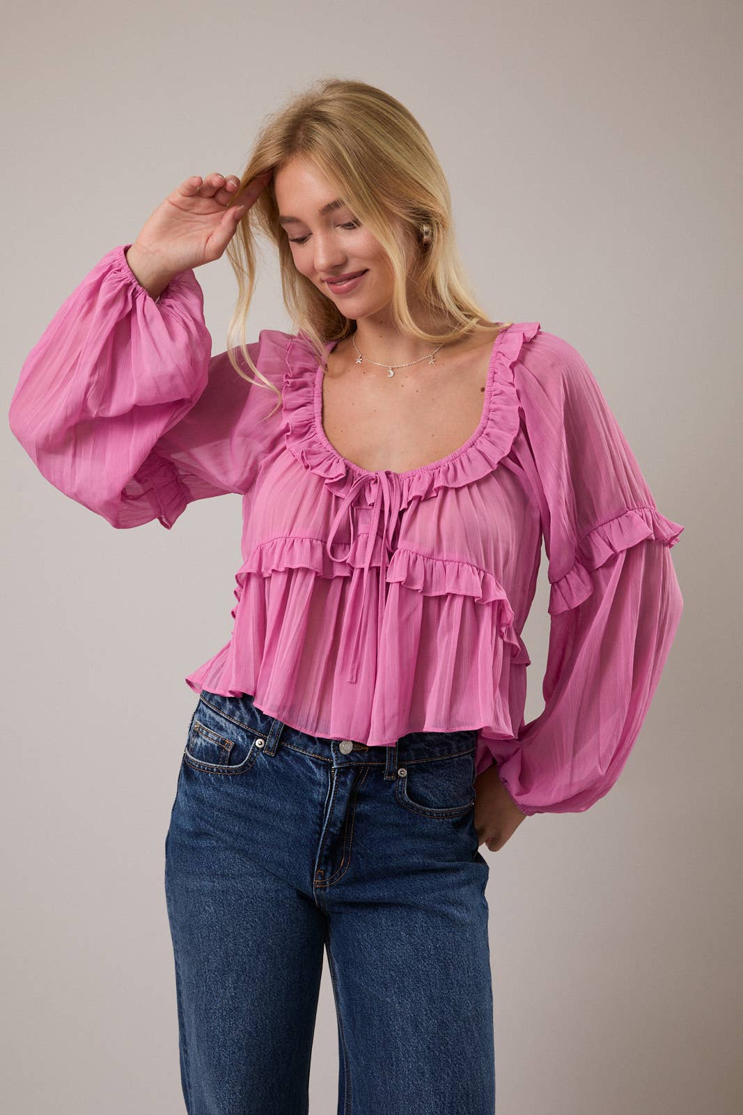 Love Letter Ruffle Top