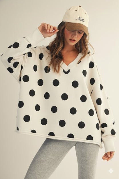 Bohemela Polka Dot Pullover