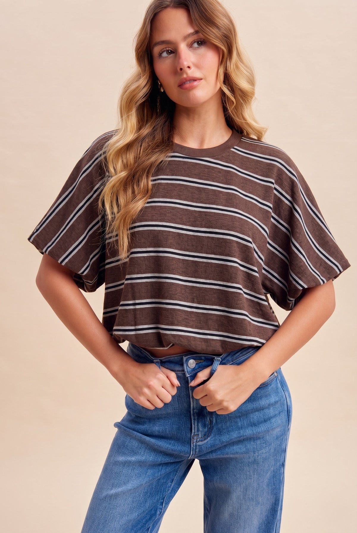 Brown Bubble Tee