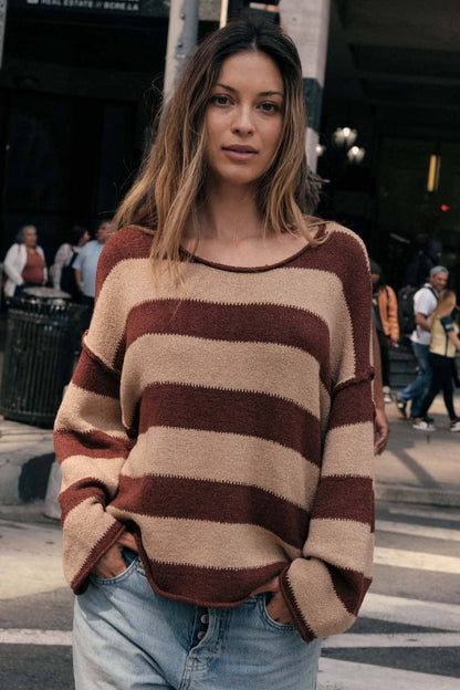 Chestnut Stripe Sweater