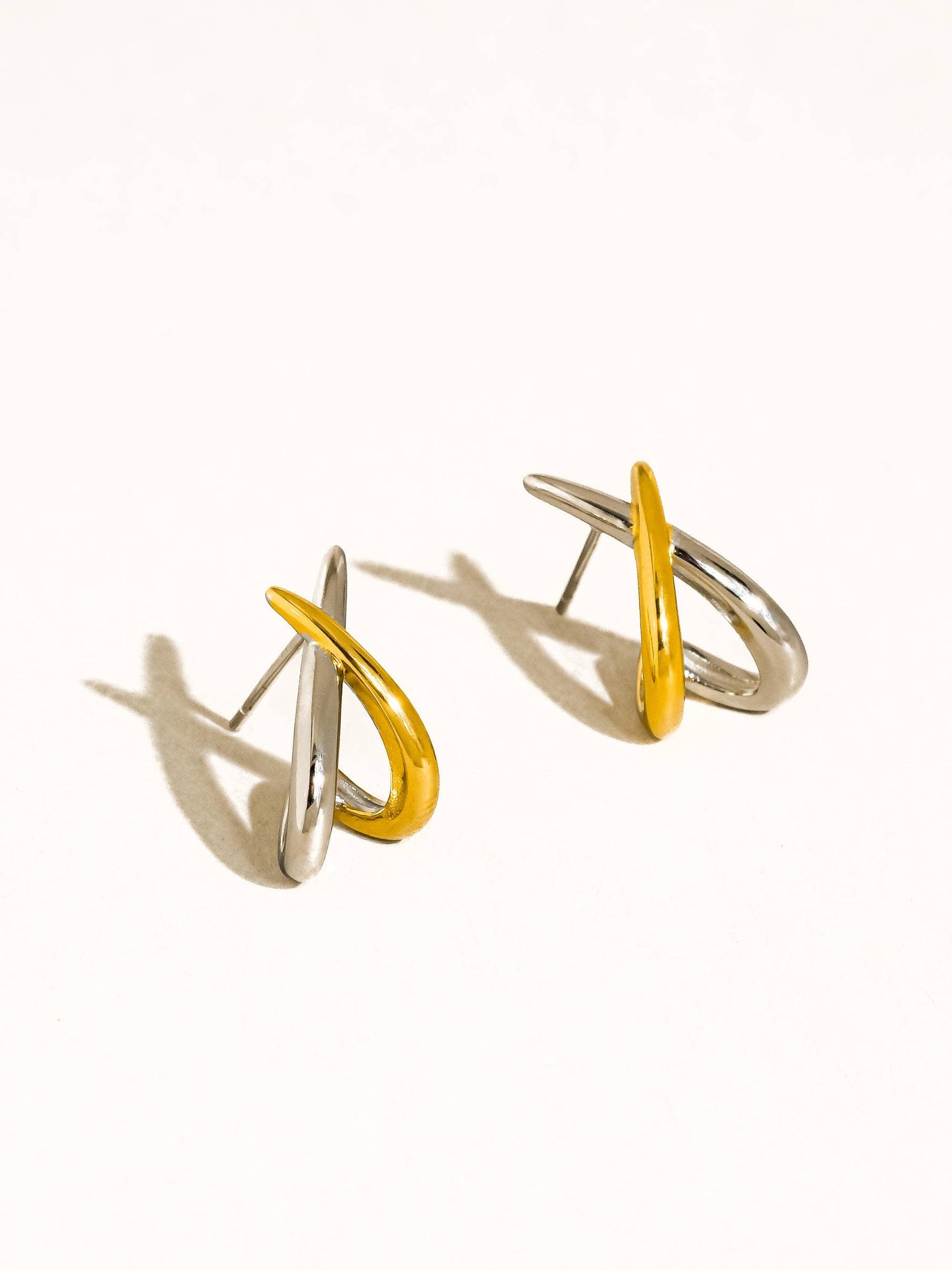 Staven Two Tone Earrings