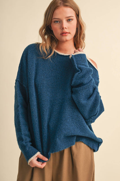Falling for you Boatneck Sweater