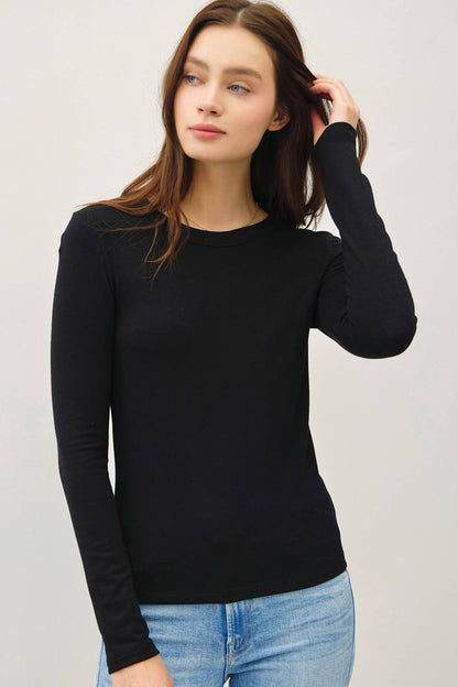 Round Neck Basic Long Sleeve