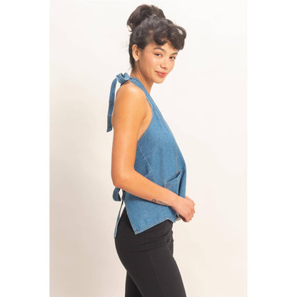 The Open Back Halter Top