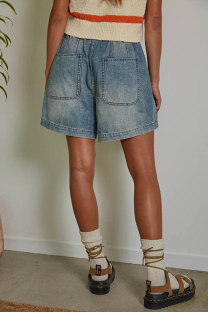 Sunwashed Denim Shorts
