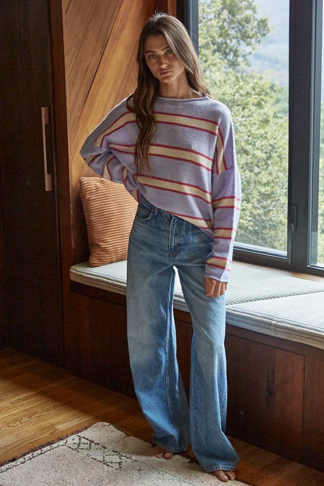 Knit Sweater Striped