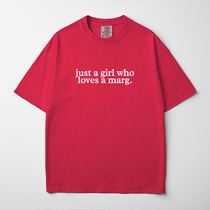 Just a Girl Who Loves a Marg. Drinking Summer Graphic Tee