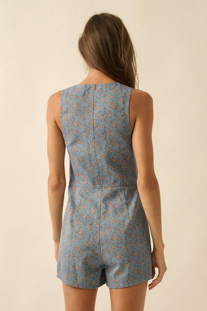 Petal Edit Denim Romper