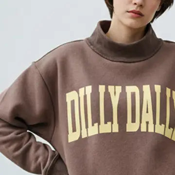 PREORDER DILLY DALLY Mockneck - Brown/Yellow