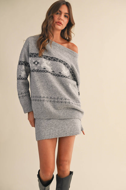 Silver Sleigh Knit Set