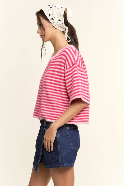 Lou Stripe Cardigan