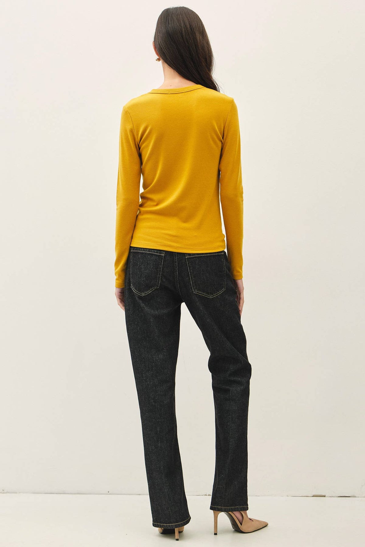 Round Neck Basic Long Sleeve