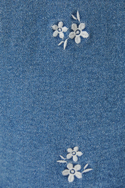 PREORDER Wildflower Stitch Denim Vest