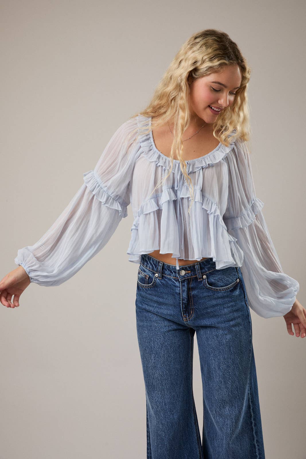 Love Letter Ruffle Top