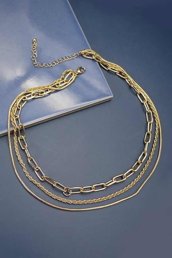 Elle Multi Layer Chain Necklace