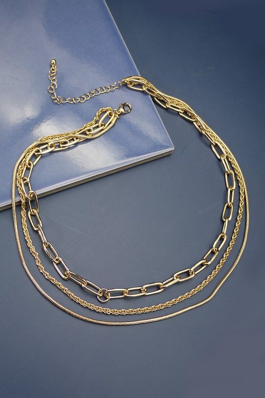 Elle Multi Layer Chain Necklace