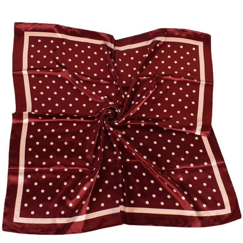 Polka Dot Silk Scarf