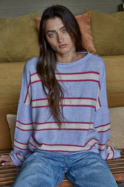 Knit Sweater Striped