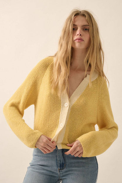 The Cozy Contrast Cardigan
