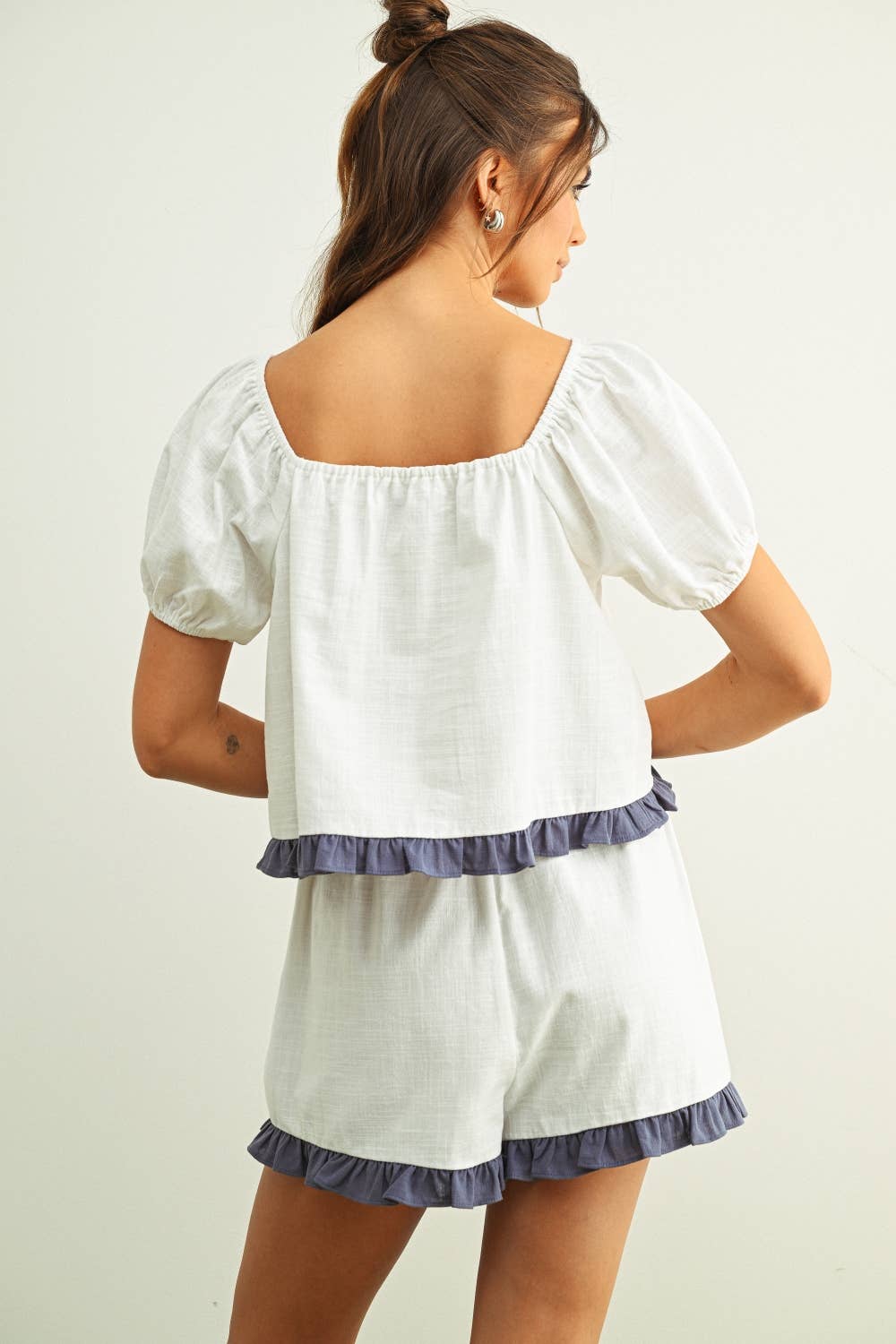 Ruffle Me Linen Shorts