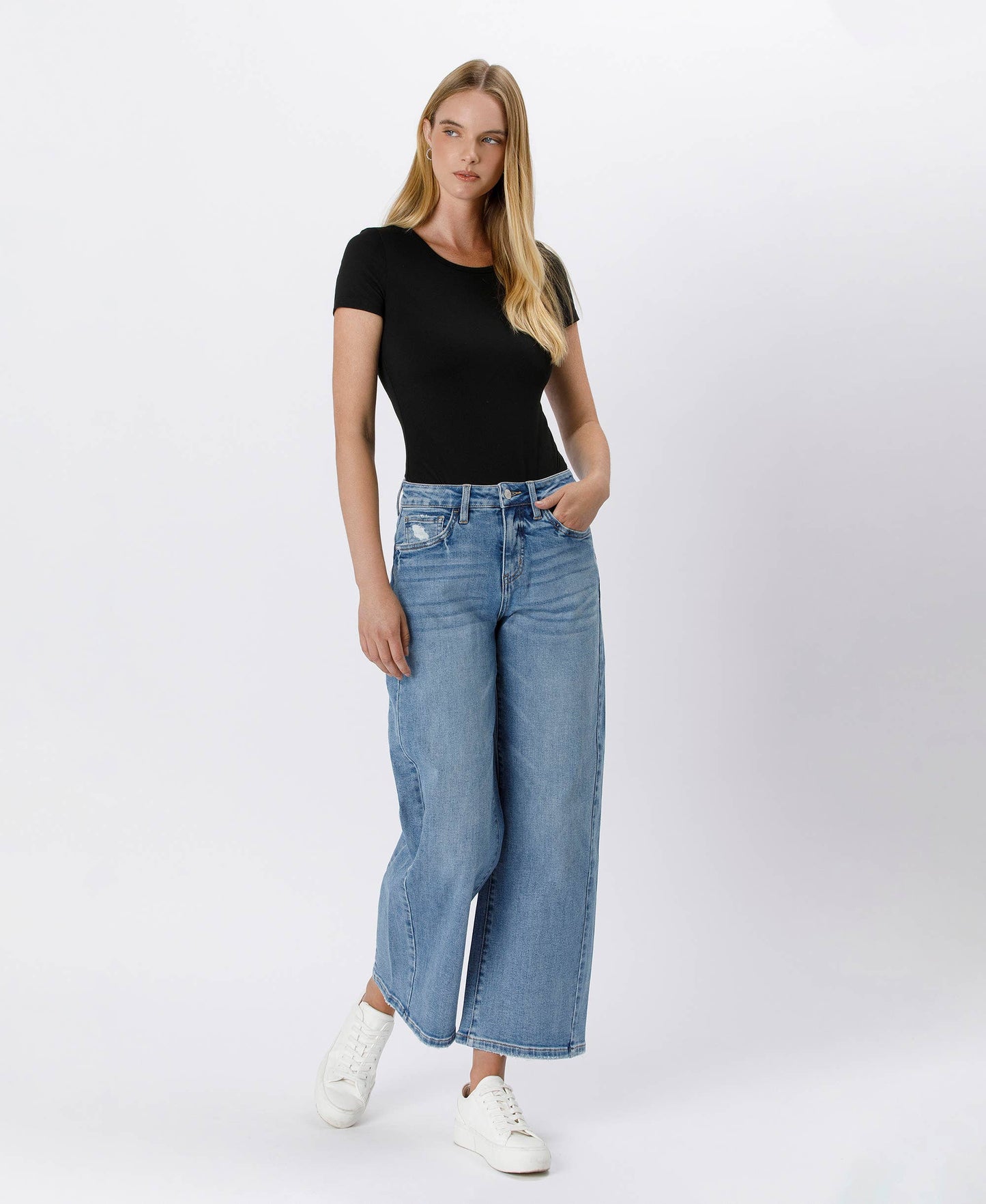 High Rise Baggy Wide Leg Jeans