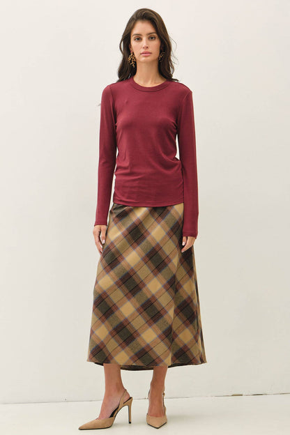 Round Neck Basic Long Sleeve