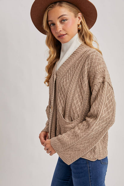 Graham Cracker Cardigan