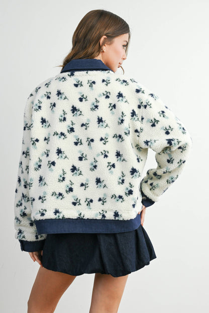 Fall Floral Denim Shacket