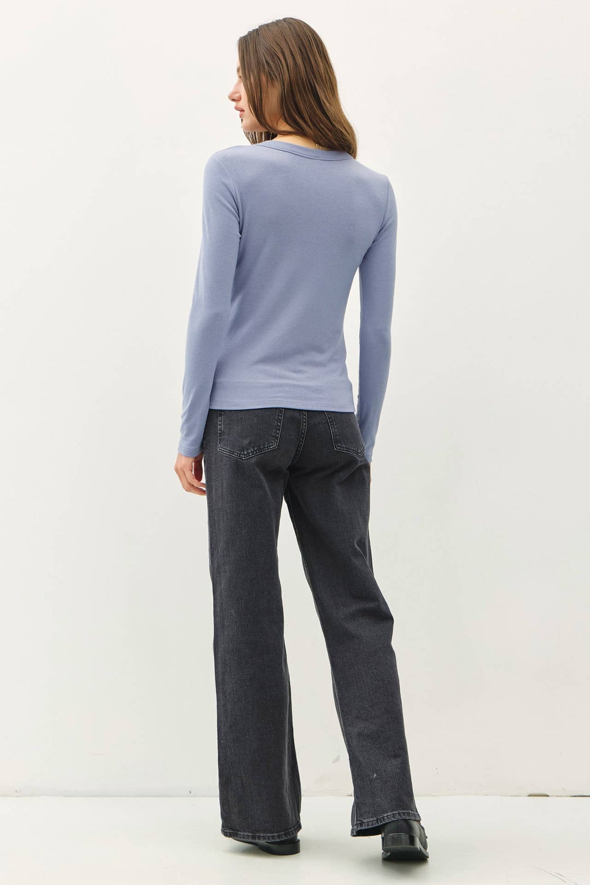 Round Neck Basic Long Sleeve