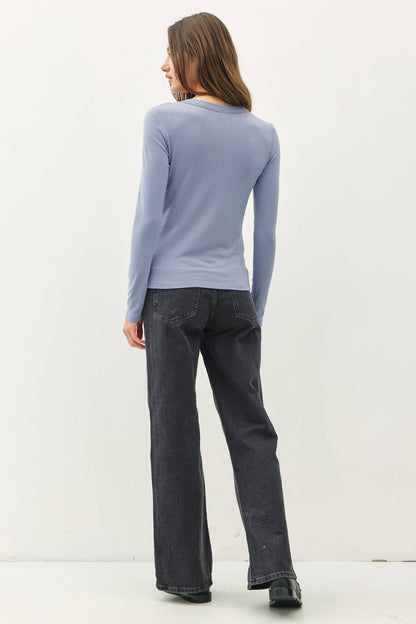 Round Neck Basic Long Sleeve