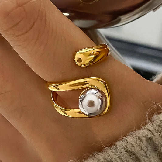 Two Tone Wrap Ring