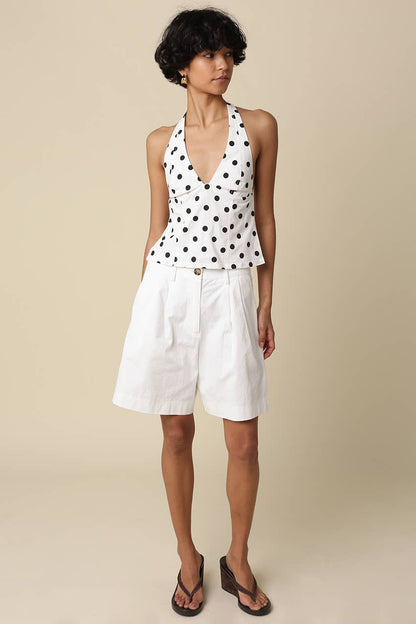 Juri Polka Dot Halter Top