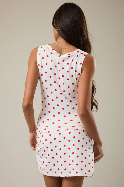 Red Polka Dot Tank