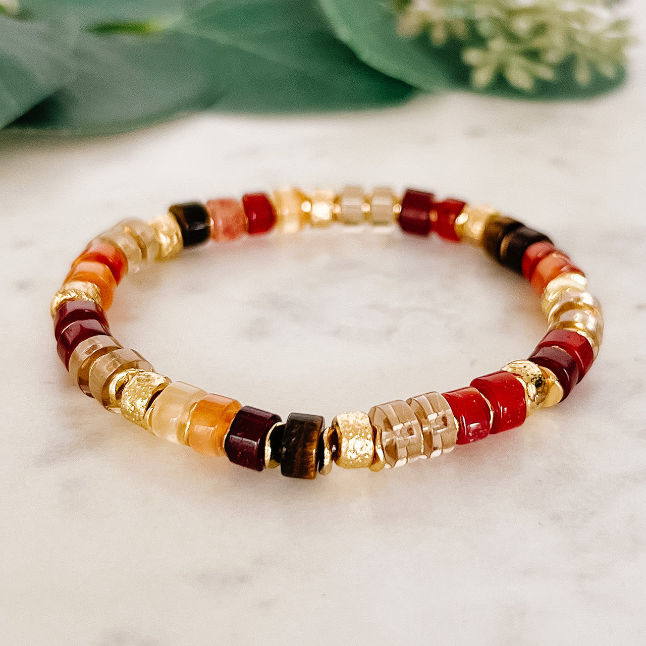 Fall Festival Beaded Bracelet