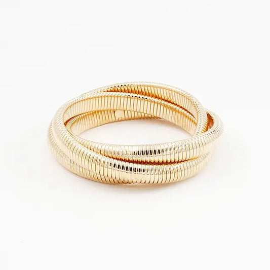 Two-Stack Gold Bangle