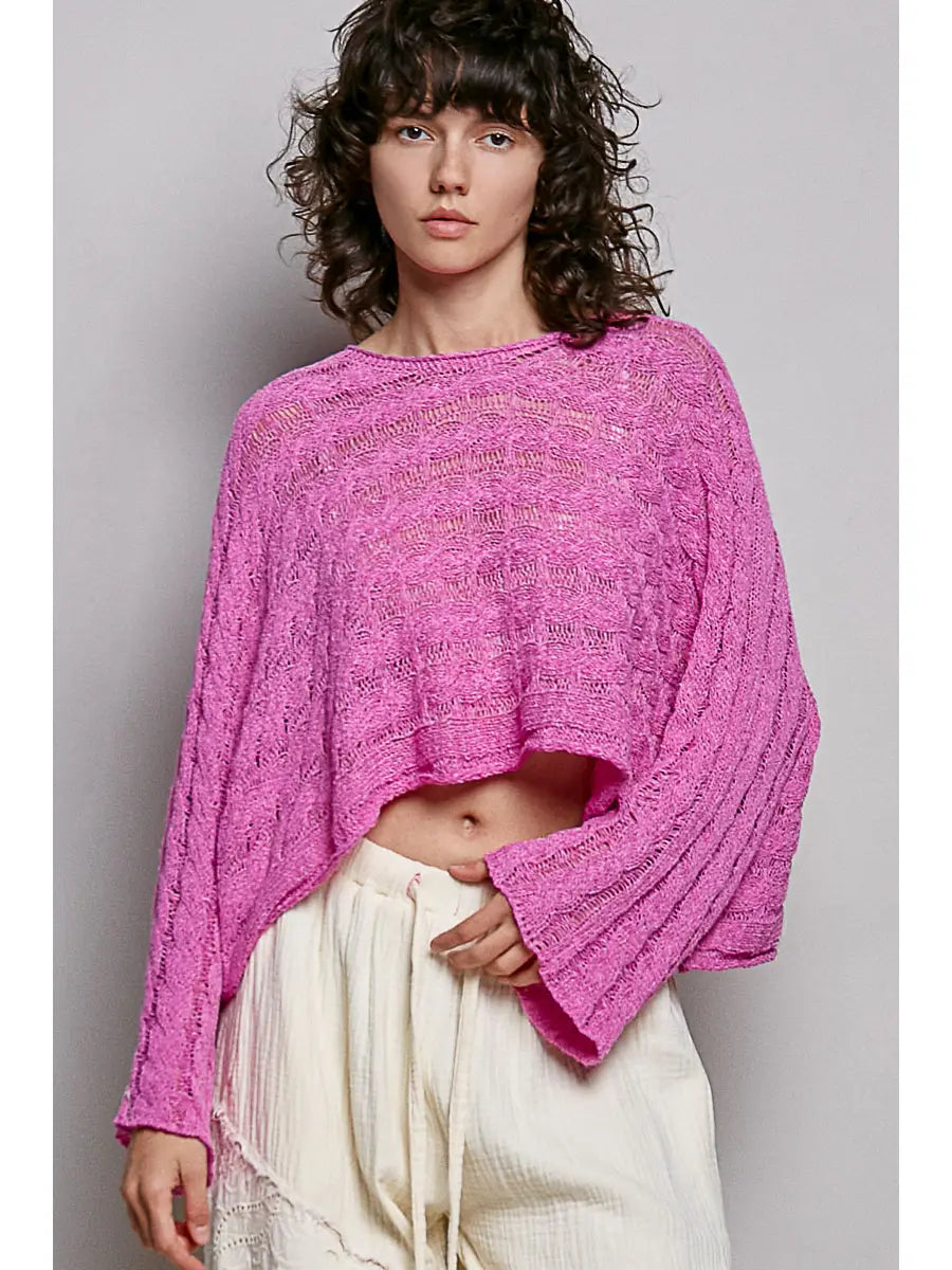 Market Morning Knit - Fuschia