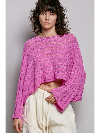 Market Morning Knit - Fuschia