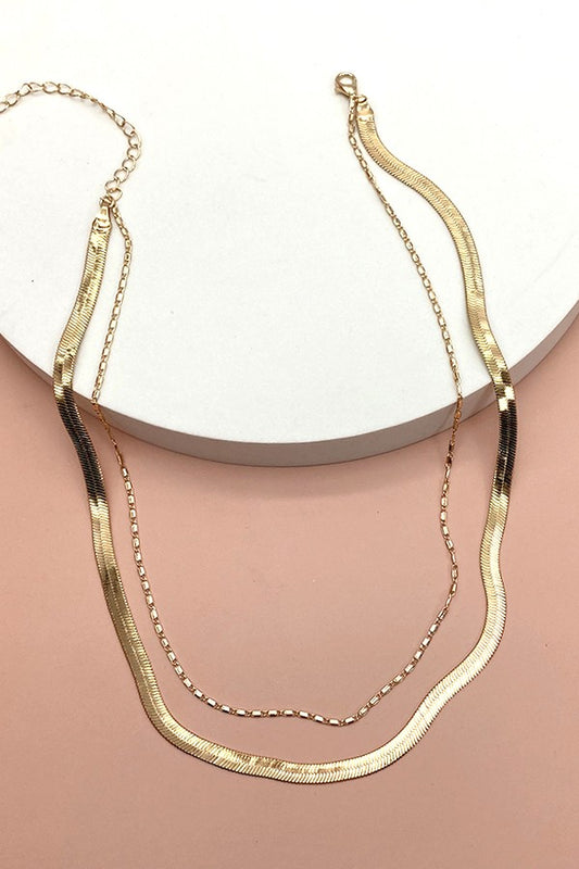 Piper Double Snake Chain Necklace