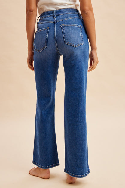 Tummy Control Slim Straight Jeans