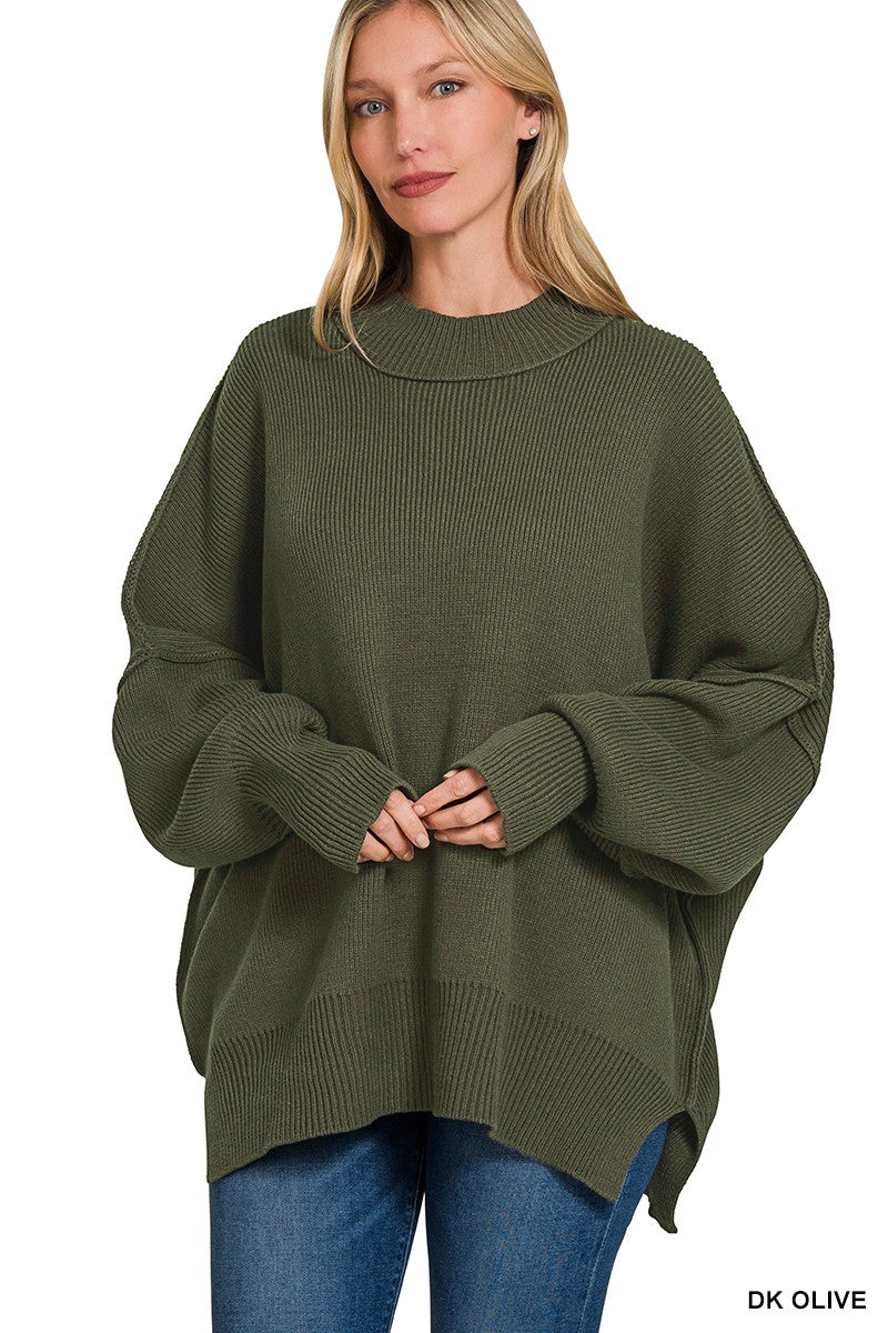 Oversized Comfort Sweater Olive